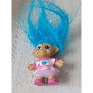 Ace novelty 1992 troll blue doll girl toy figure
